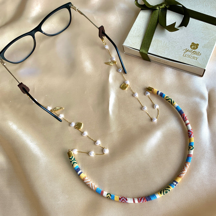 CUELGA GAFAS LUXURY AZUL