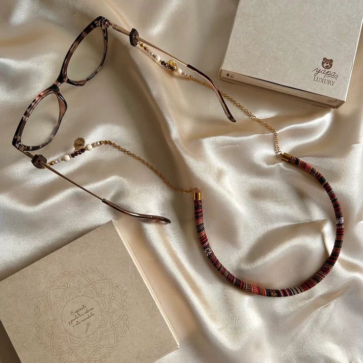 CUELGA GAFAS LUXURY AZUL