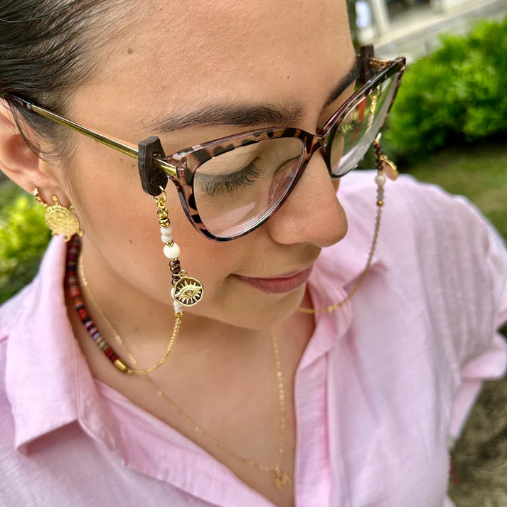 CUELGA GAFAS LUXURY AZUL