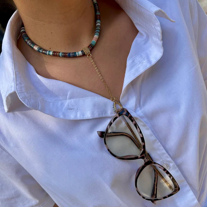 CUELGA GAFAS SINERGIA AZUL