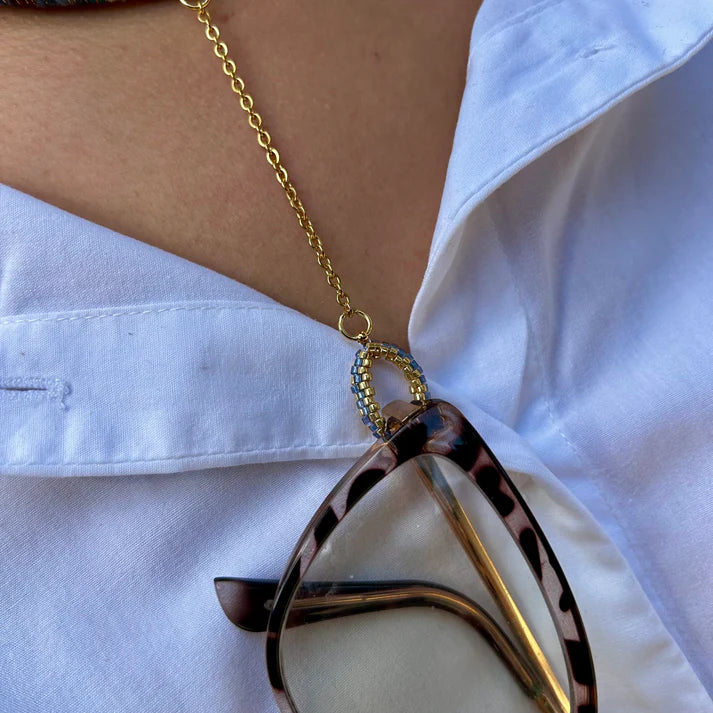 CUELGA GAFAS SINERGIA AZUL