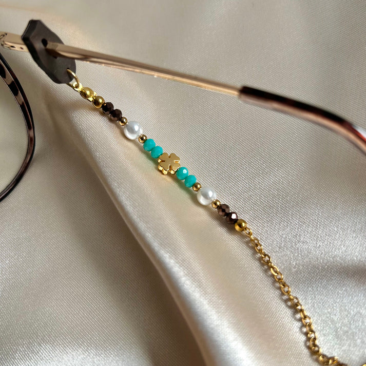 CUELGA GAFAS LUXURY AZUL