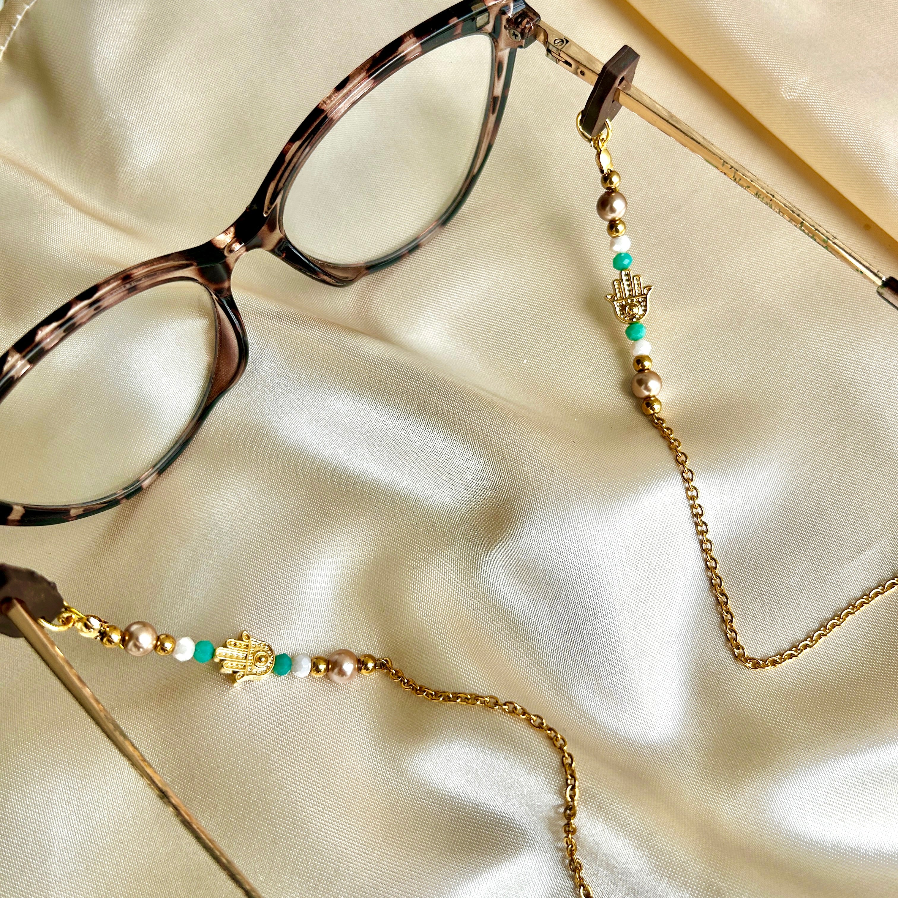 CUELGA GAFAS LUXURY AZUL