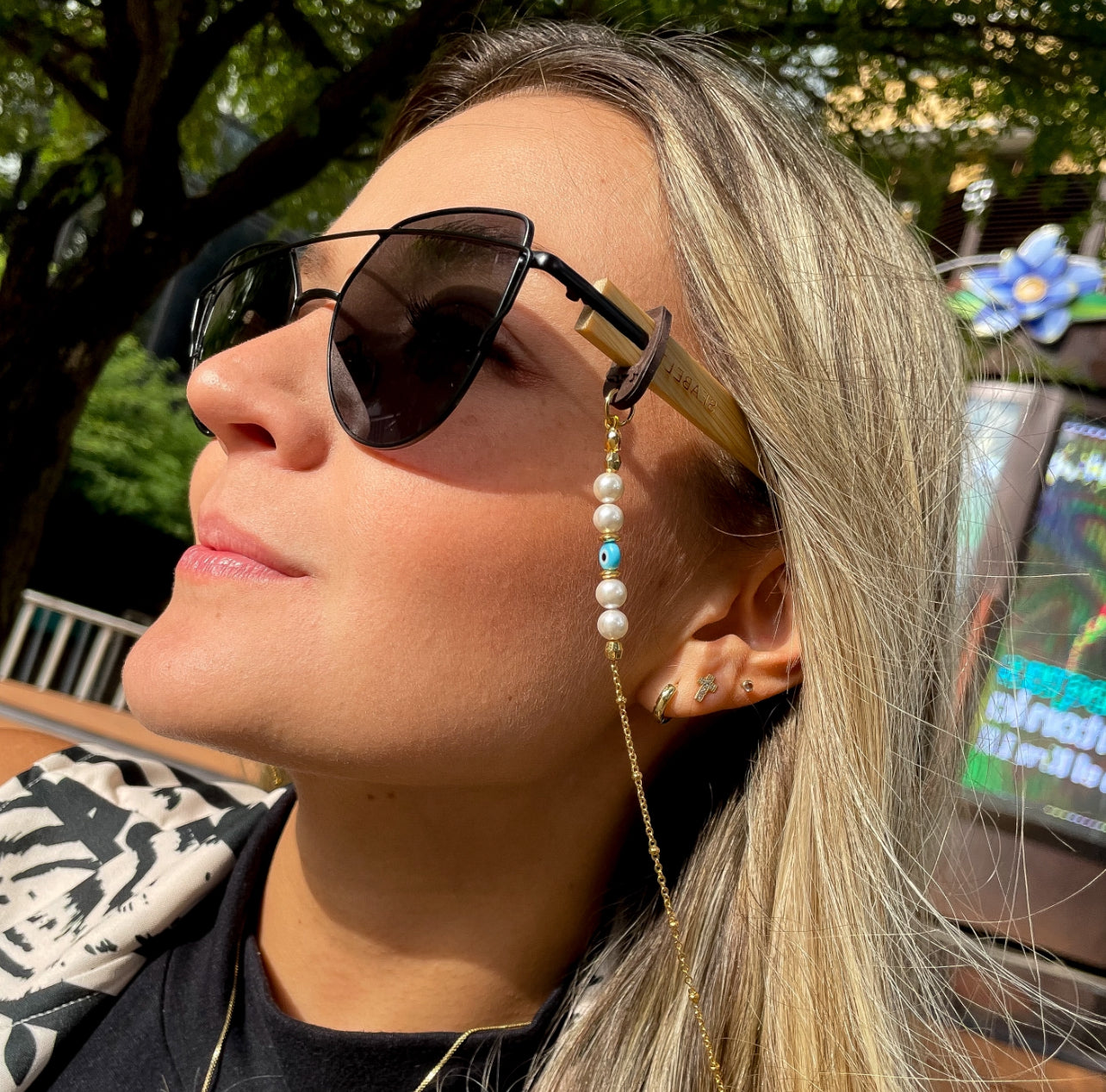 CUELGA GAFAS LUXURY SUERTE MURANO